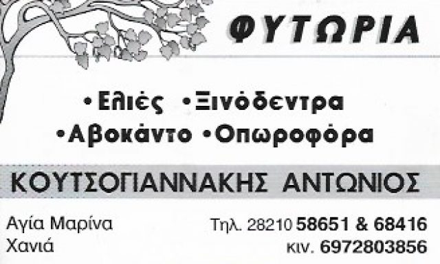 ΚΟΥΤΣΟΓΙΑΝΝΑΚΗΣ ΑΝΤΩΝΙΟΣ