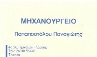 ΠΑΠΑΠΟΣΤΟΛΟΥ ΠΑΝΑΓΙΩΤΗΣ