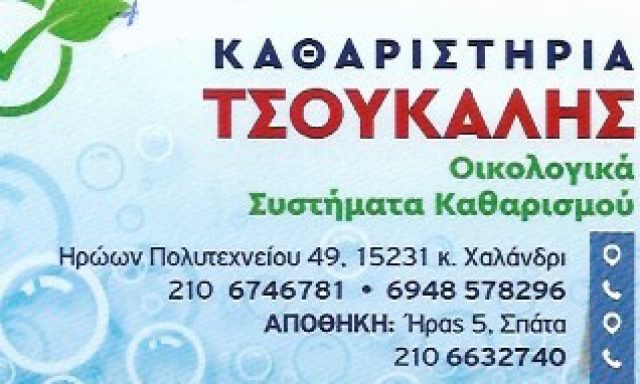 ΤΑΠΗΤΟΚΑΘΑΡΙΣΤΗΡΙΟ ΤΣΟΥΚΑΛΗΣ ΕΡΒΙΝ