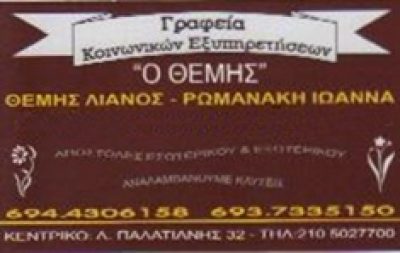 ΡΩΜΑΝΑΚΗ ΙΩΑΝΝΑ ΑΠΟ ΗΡΑΚΛΕΙΟ ΚΡΗΤΗΣ-ΘΕΜΗΣ ΛΙΑΝΟΣ ΑΠΟ ΠΕΛΟΠΟΝΝΗΣΟ