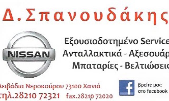 NISSAN & GAS SERVICE ΣΠΑΝΟΥΔΑΚΗΣ ΔΗΜΗΤΡΙΟΣ