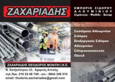 ΖΑΧΑΡΙΑΔΗΣ ΘΕΟΔΩΡΟΣ ΜΟΝΟΠΡΟΣΩΠΗ ΙΚΕ